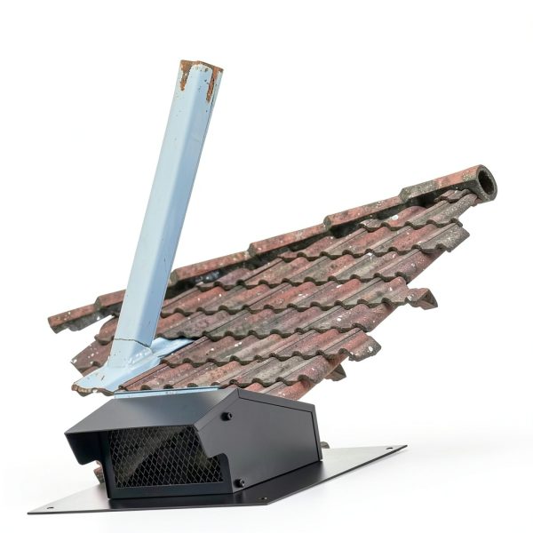 Rossesay 4 Inch Roof Vent Cap Steel Weatherproof Exhaust-5