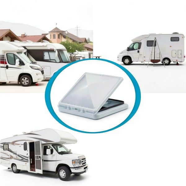 HOMEE RV Roof Vent Cover White Waterproof Travel Trailer-5