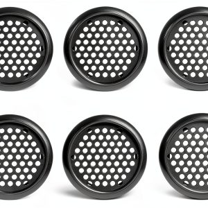 FdcLixuvol Stainless Steel Soffit Vents Black 6-Piece Set-0