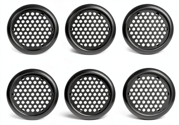 FdcLixuvol Stainless Steel Soffit Vents Black 6-Piece Set-0