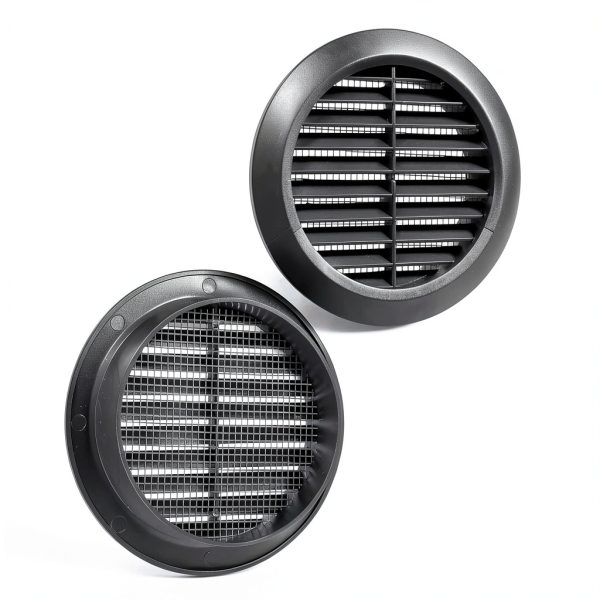 Vent Systems Soffit Vent Plastic Modern Black Easy Install-2