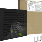 JONRIOX Aluminum Gable Vent White Black Attic Ventilation-0