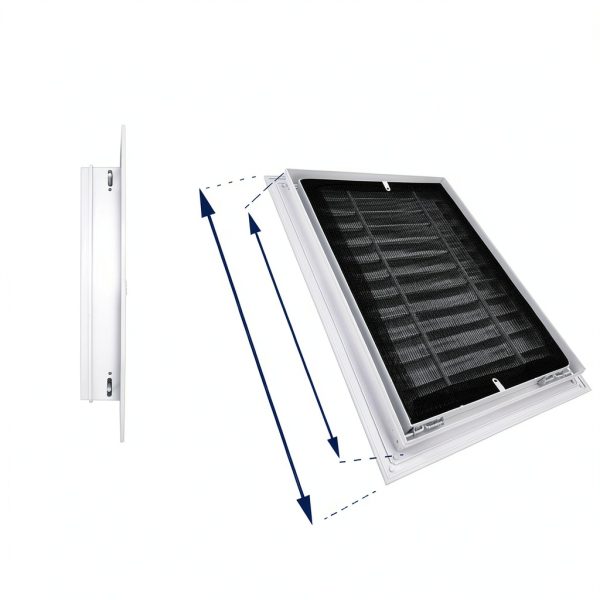JONRIOX Gable Vent Aluminum Alloy Attic Ventilation Louvers-4