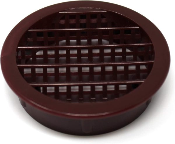 JSP 2.5 Inch Brown Soffit Vent Plastic Louver Ventilation-4