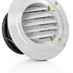 Cididu ABS Soffit Vent 4 Inch Round White Air Vent-0