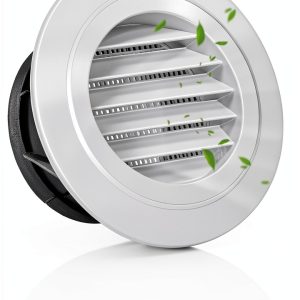 Cididu ABS Soffit Vent 4 Inch Round White Air Vent-0