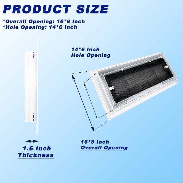 JONRIOX Aluminum Gable Vent Louver Design Easy Installation-4