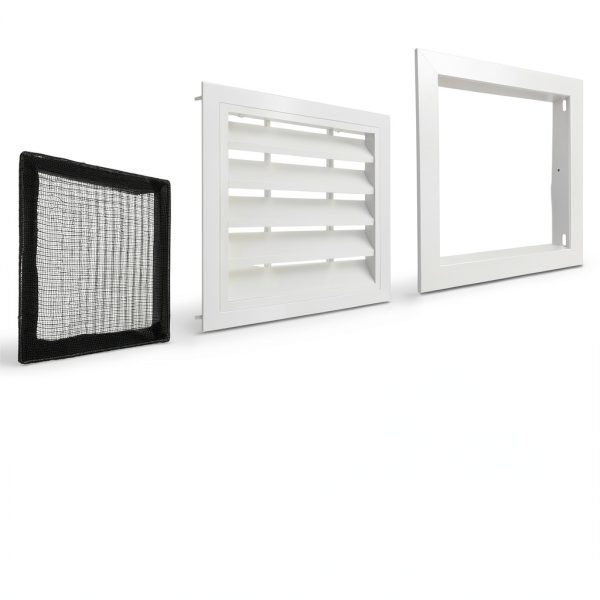 JONRIOX Aluminum Gable Vent 22x12 Inch White Attic-1