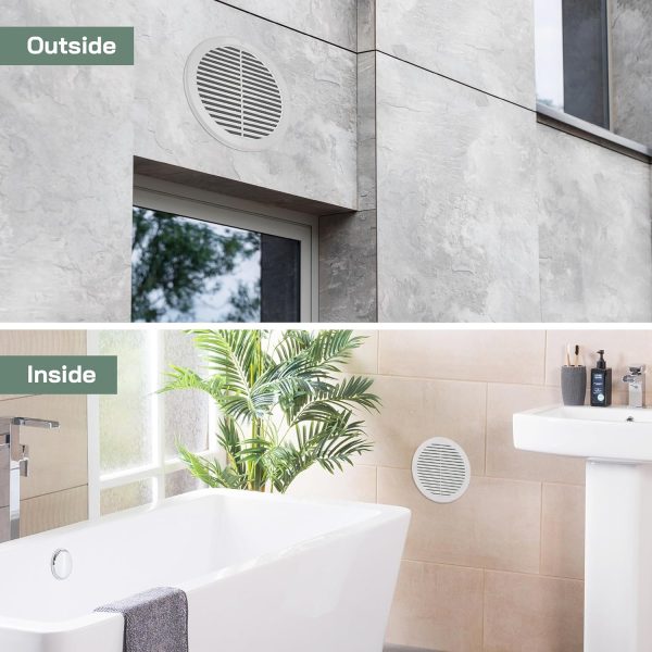 Vent Systems Soffit Vent Cover Plastic Easy Install HVAC-4