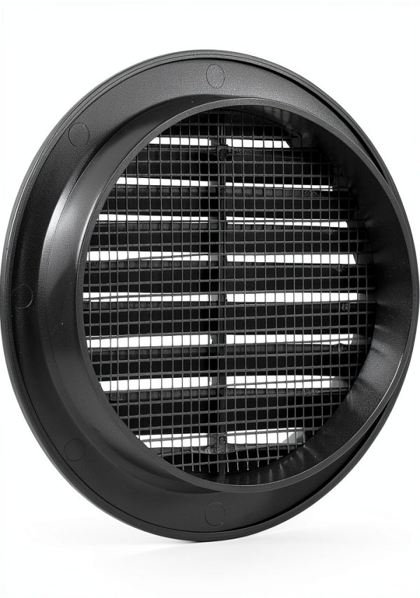 Vent Systems Soffit Vent Plastic Modern Black Easy Install-5