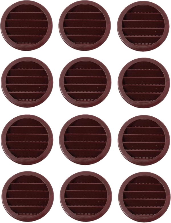 JSP 2.5 Inch Brown Soffit Vent Plastic Louver Ventilation-0