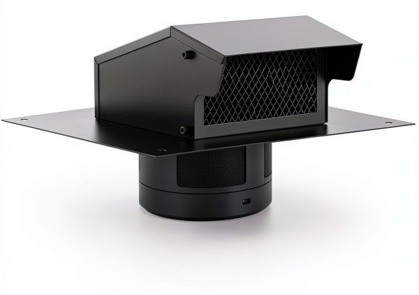 Rossesay 4 Inch Roof Vent Cap Steel Weatherproof Exhaust-0