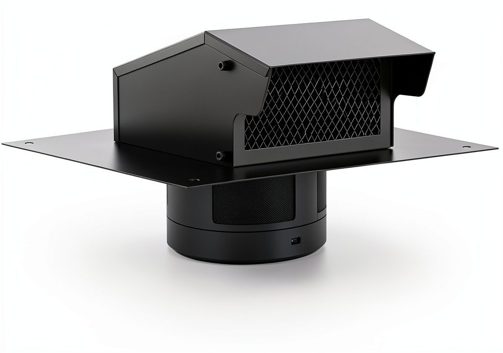Rossesay roof vent cap installed on a residential roof