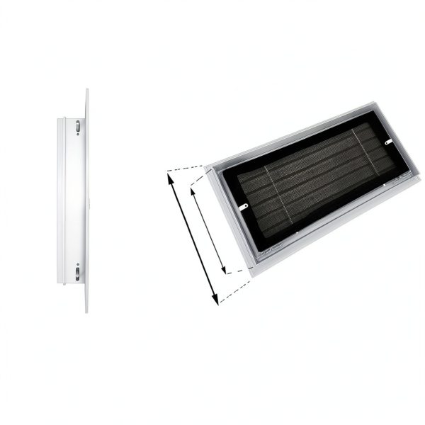 JONRIOX Aluminum Gable Vent 22x12 Inch White Attic-4