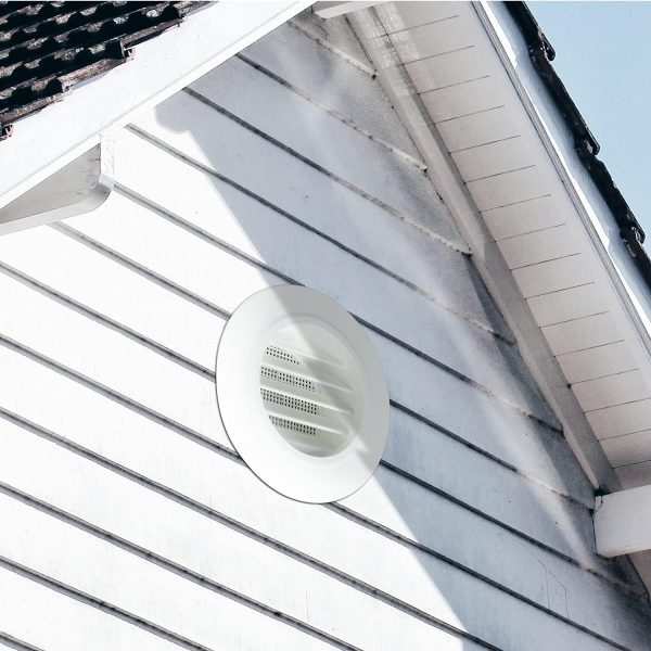 iPower 4 Inch Soffit Vent ABS Material Slanted Louver Design-6