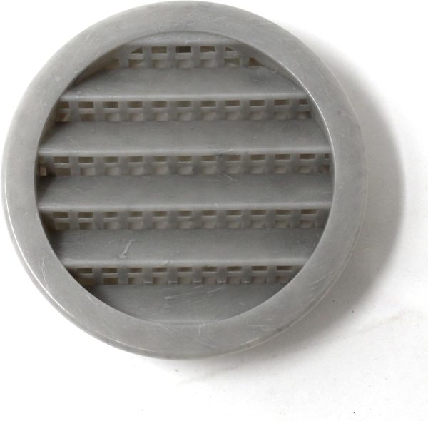 JSP 2.5 Inch Soffit Vent Plastic Louver Gray 24 Pack-2