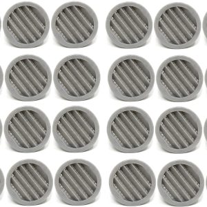 JSP 2.5 Inch Soffit Vent Plastic Louver Gray 24 Pack-0