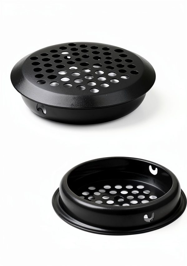 Piutouyar Stainless Steel Soffit Vent Cover Black Rust Proof-1