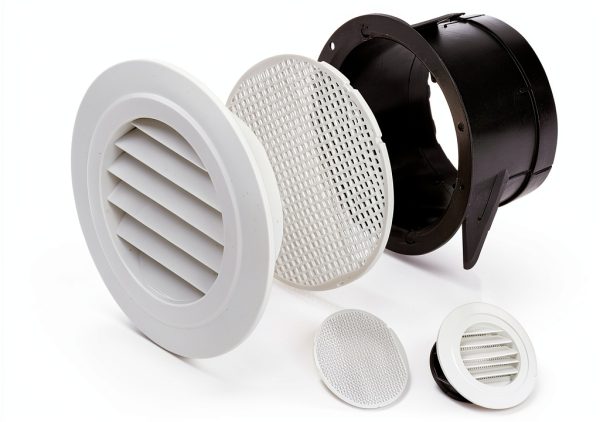 Cididu ABS Soffit Vent 4 Inch Round White Air Vent-2