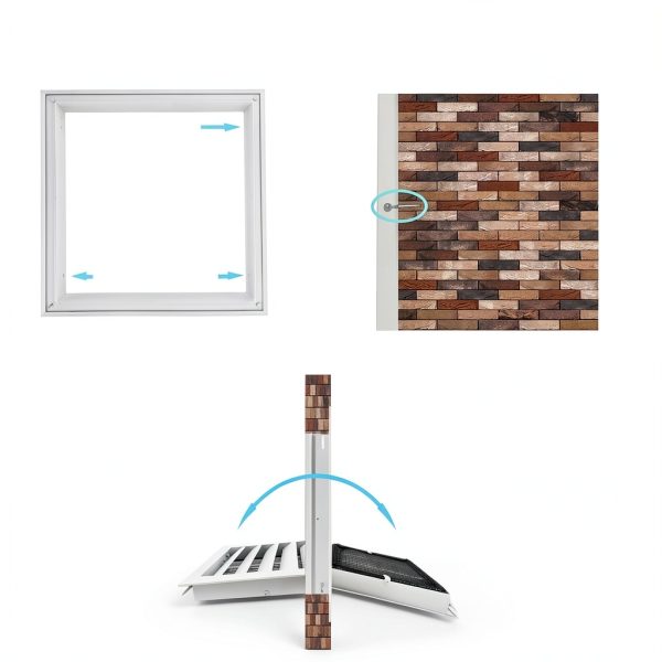 JONRIOX Gable Vent Aluminum Alloy Attic Ventilation Louvers-3