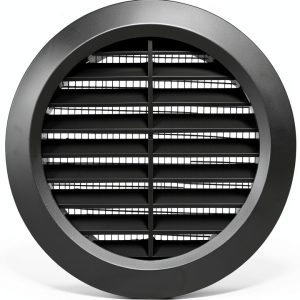 Vent Systems Soffit Vent Plastic Modern Black Easy Install-0