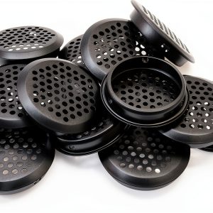 Piutouyar Stainless Steel Soffit Vent Cover Black Rust Proof-0