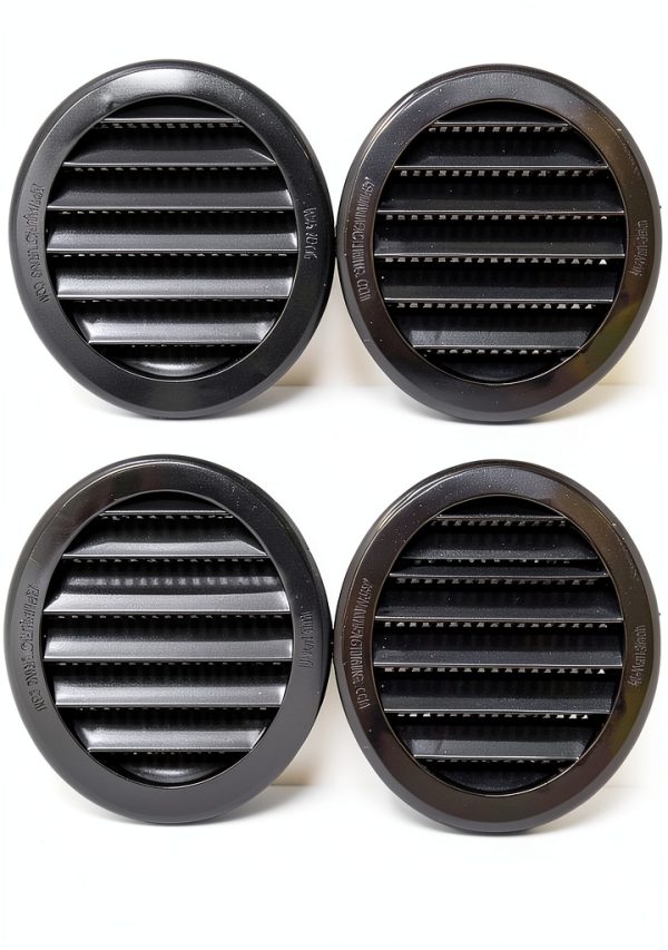 JSP Manufacturing 3 inch Round Polypropylene Plastic Louver-1