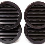 JSP Manufacturing 3 inch Round Polypropylene Plastic Louver-0
