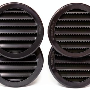 JSP Manufacturing 3 inch Round Polypropylene Plastic Louver-0