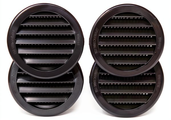 JSP Manufacturing 3 inch Round Polypropylene Plastic Louver-0