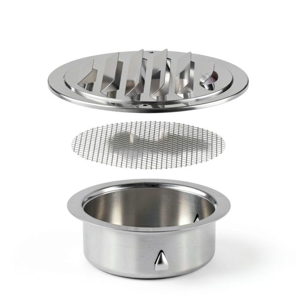 Round Dryer Vent Cover HG POWER 4 Inch Steel-2