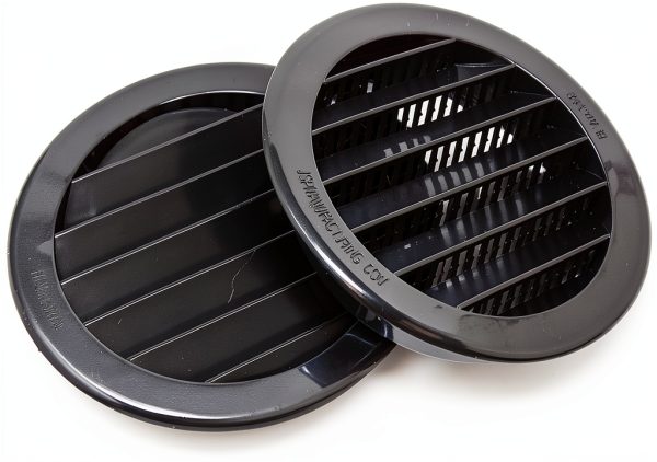 JSP Manufacturing 3 inch Round Polypropylene Plastic Louver-8