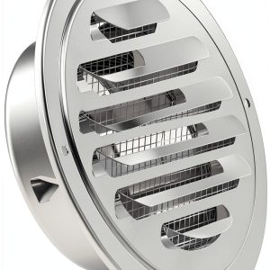 Round Dryer Vent Cover HG POWER 4 Inch Steel-0