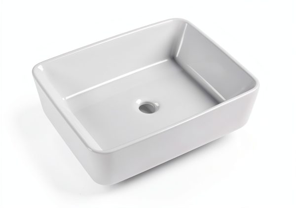 Sinber BVS1915A-OL White Ceramic Vessel Sink 19x15x5.31 Inch Modern-4