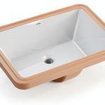 Kraus Elavo 20.25in Rectangular Undermount Bathroom Sink White KCU-244-0
