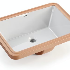 Kraus Elavo 20.25in Rectangular Undermount Bathroom Sink White KCU-244-0