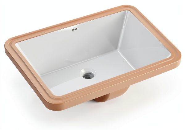 Kraus Elavo 20.25in Rectangular Undermount Bathroom Sink White KCU-244-0