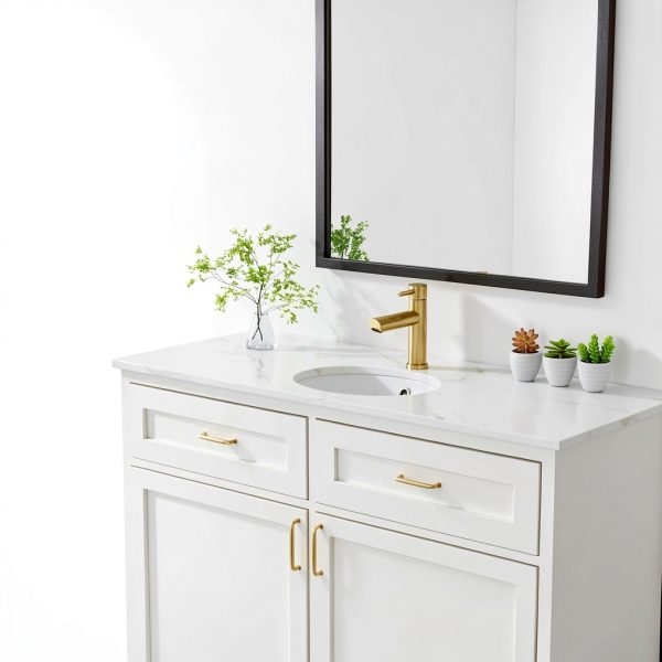 Dcolora Undermount Bathroom Vessel Sink 16x13 Oval Fireclay White-7