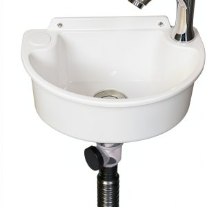 Small Bathroom Sink Wall Mount by Shawoo 11.8x8.2 White Plastic-0