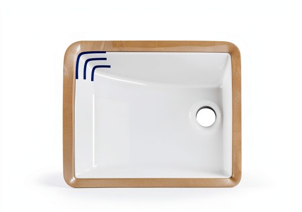 DeerValley DV-1U101 Undermount Bathroom Sink White Ceramic Rectangular-7