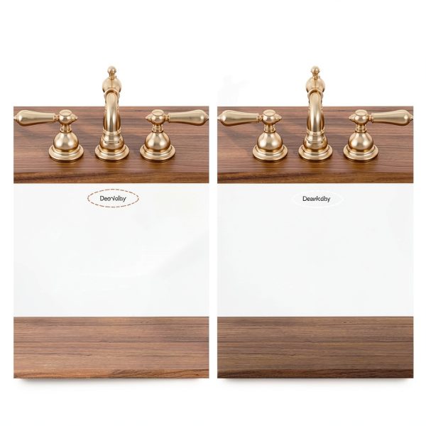 DeerValley DV-1U101 Undermount Bathroom Sink White Ceramic Rectangular-2