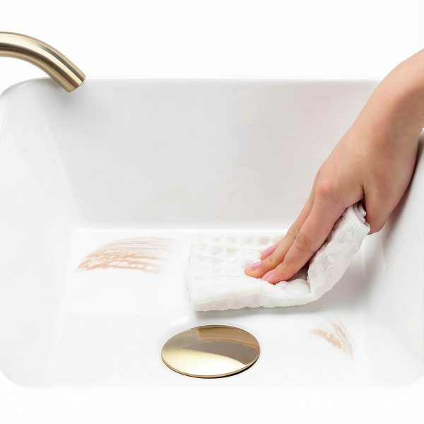 KES Bathroom Vessel Sink, Rectangular 16"X12" White Vessel Sink for Bathroom Countertop, Bathroom Sink Above Counter, Rectangle Porcelain Ceramic Small Vanity Sink, BVS110S40-3