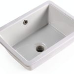 16 Inch Undermount Bathroom Sink Small Rectangle Undermount Sink White Ceramic Under Counter Bathroom Sinks with Overflow (15.70"x11.69")-0